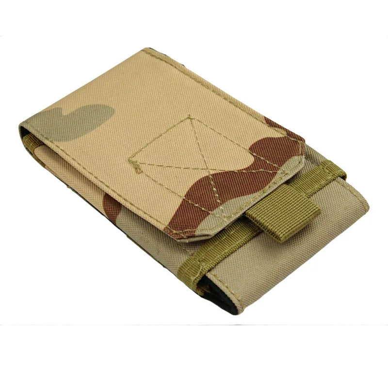 Outdoor Tactile Phone Pouch | MOLLE System Cell Phone Holder close-up view