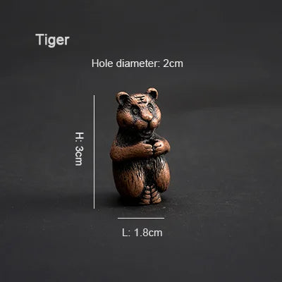 PINNY Metal Chinese Zodiac Incense Holder | Mini 12 Animals Stick Incense Base detail view