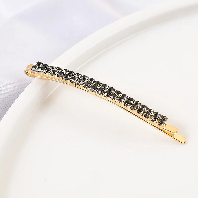 2020 New Elegant Rhinestone Hairpins Women Girls Hair Clips Pin Accessories Hair Ornamen detail view