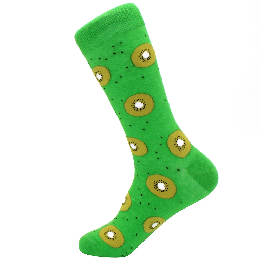 Sock Combed Cotton Funny Men's Big Size Crew Harajuku Hip Hop Thick Long Socks close-up view