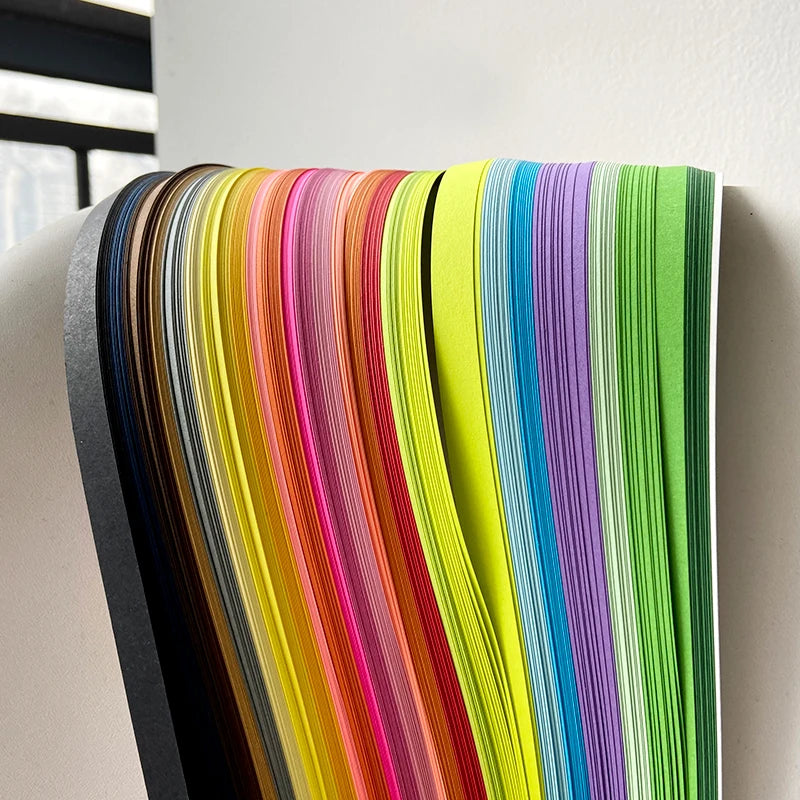 36 Colors 180Pcs Quilling Paper Assorted Mixed Color Origami Paper Width 3/5/7/10mm H lifestyle view