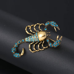 Fashion Jewelry Crystal Brooch Pin Scorpion Rhinestone Collar Brooches Dress Decoration Jewelry Brooches for Women