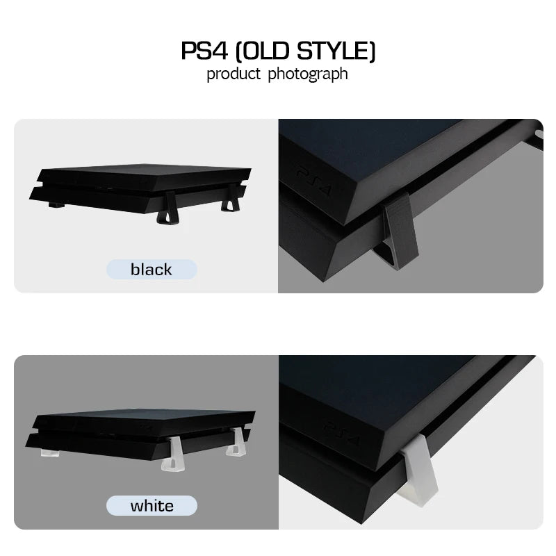DATA FROG Cooling Feet Stand for PS4 Slim Pro | Horizontal Holder with Anti-Slip Desig close-up view