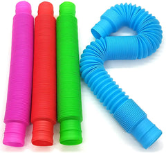 4 Pack Pop Tube Sensory Fidget Toys Random Colors