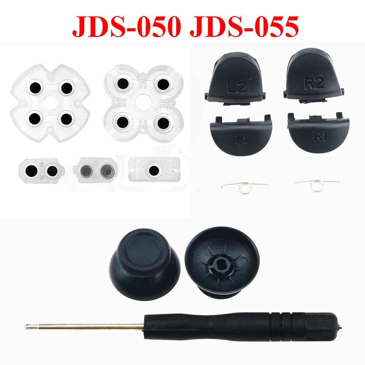 PS4 Trigger Button and Analog Stick Mod Kit | Compatible with JDS JDM 030 040 011 050 close-up view