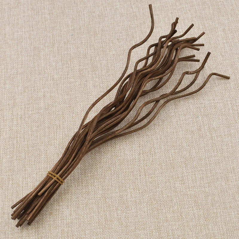 20Pcs Long Wavy Rattan Diffuser Sticks | Natural Reed Refills for Home Fragrance alternate view