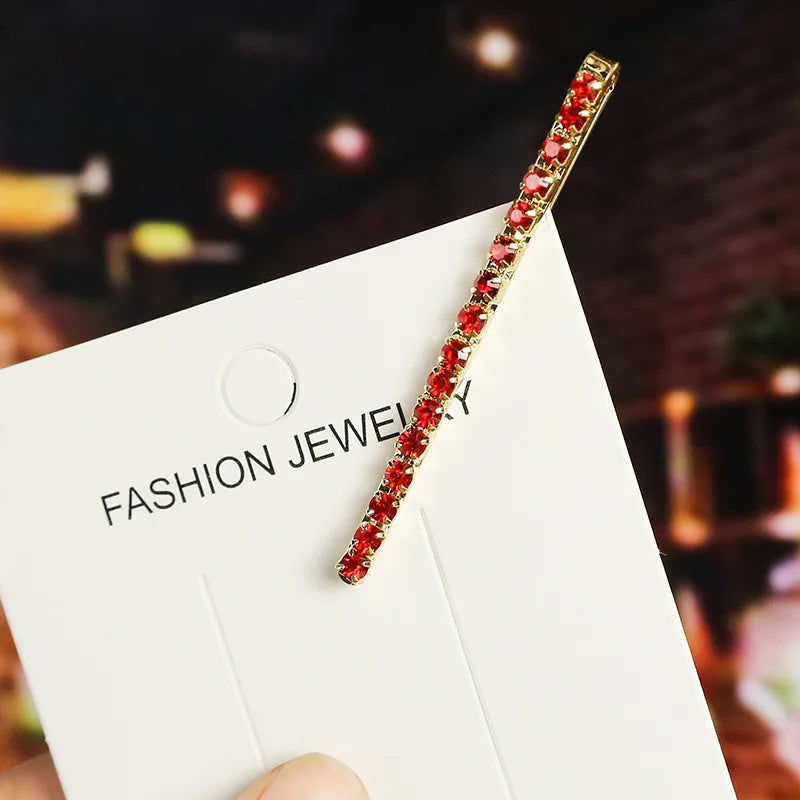 2020 New Elegant Rhinestone Hairpins Women Girls Hair Clips Pin Accessories Hair Ornamen detail view