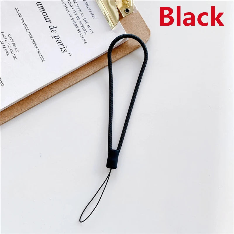 2pcs Silicone rope mobile phone anti losing sling wrist short Cord silicone wrist rope close-up view