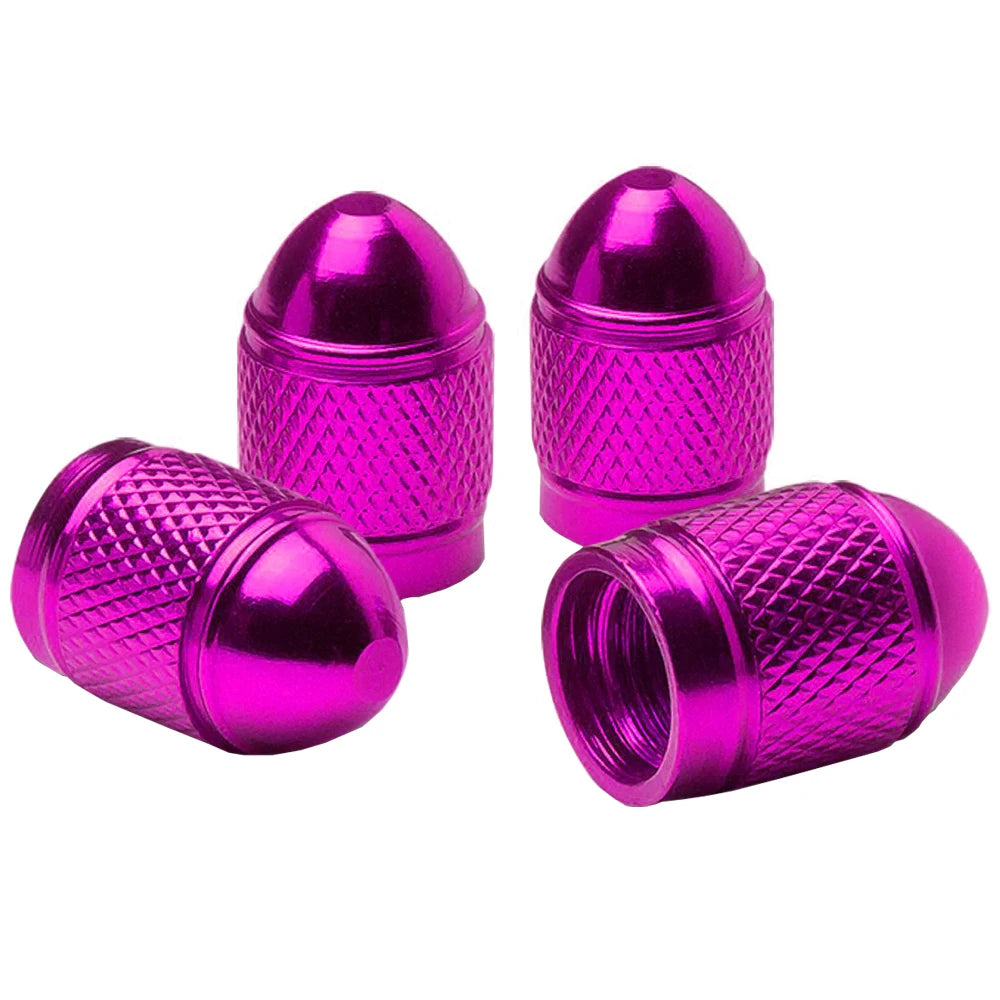 AUTCOAT Universal Car Wheel Tire Valve Stem Caps Aluminum for Bike Car Trucks Motorbike detail view