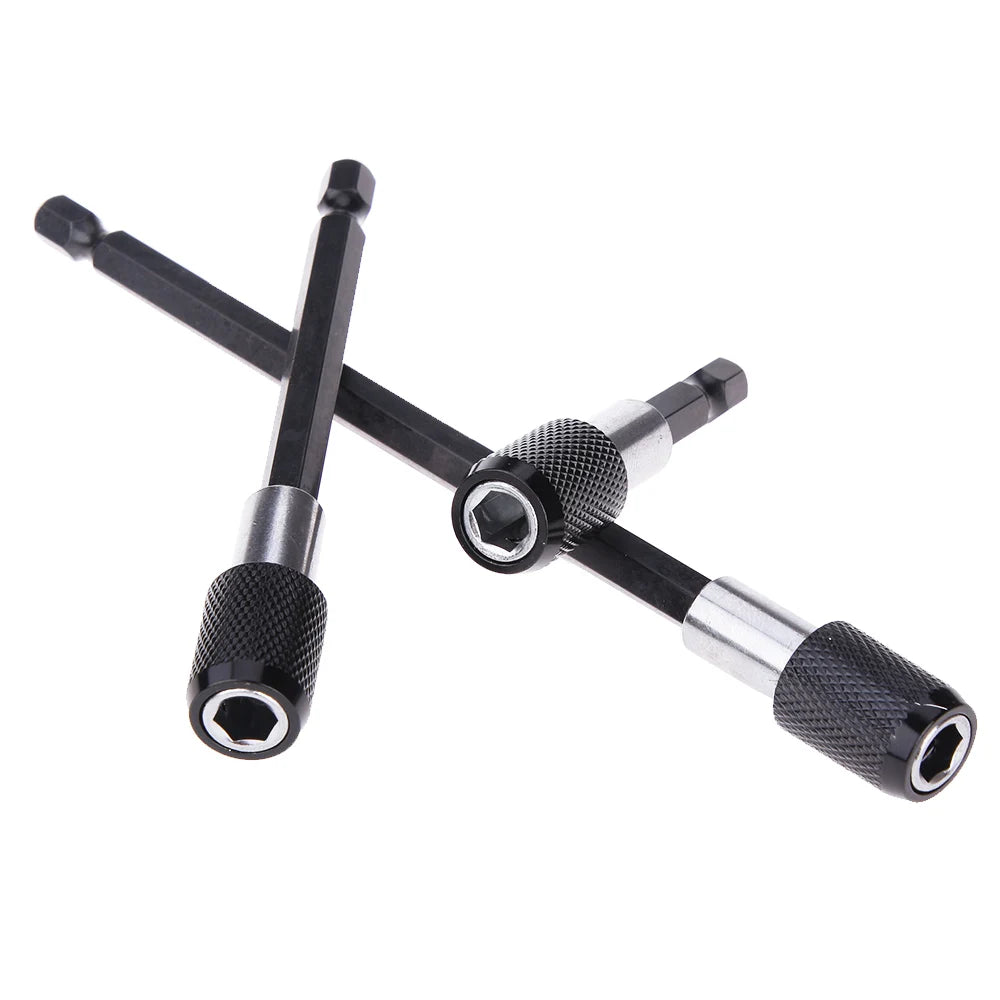 1/4 Inch Hex Shank Quick Release Screwdriver Bit Holder Extension Bar | 60mm 100mm additional angle