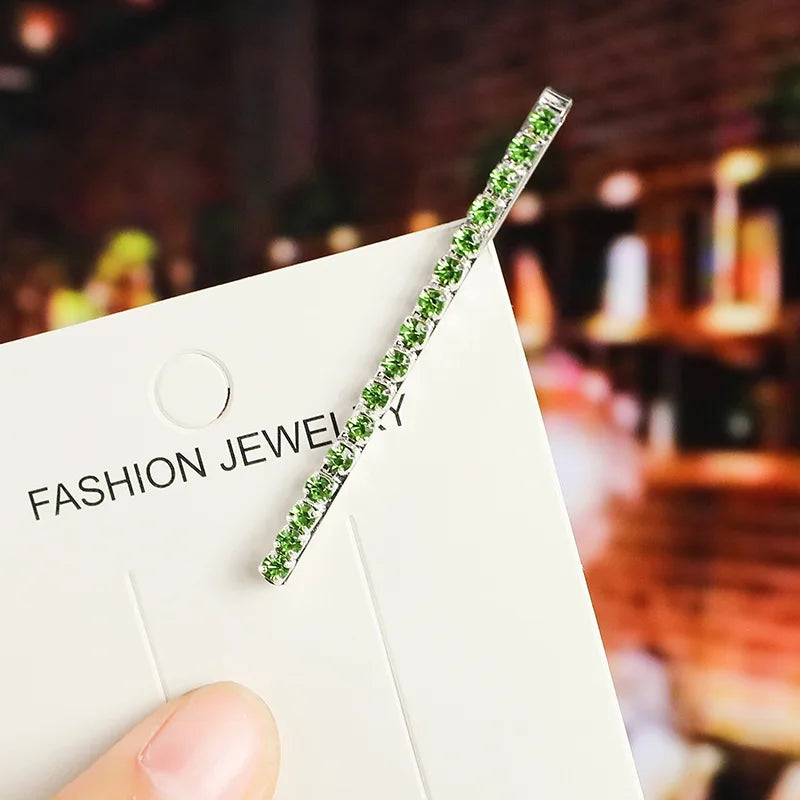 2020 New Elegant Rhinestone Hairpins Women Girls Hair Clips Pin Accessories Hair Orna lifestyle view