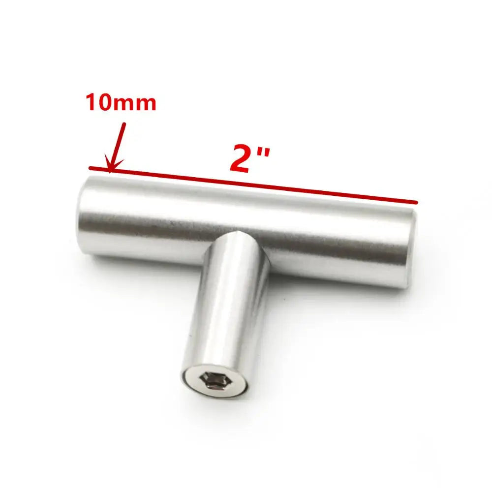 Modern Gold Brushed Straight Cupboard Handles Knobs additional angle