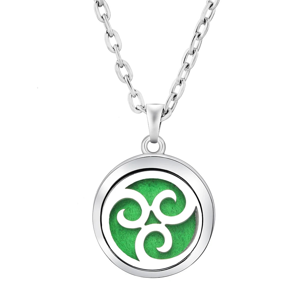 Heart-Shaped Aromatherapy Essential Oil Diffuser Necklace Stainless Steel High Qualit alternate view
