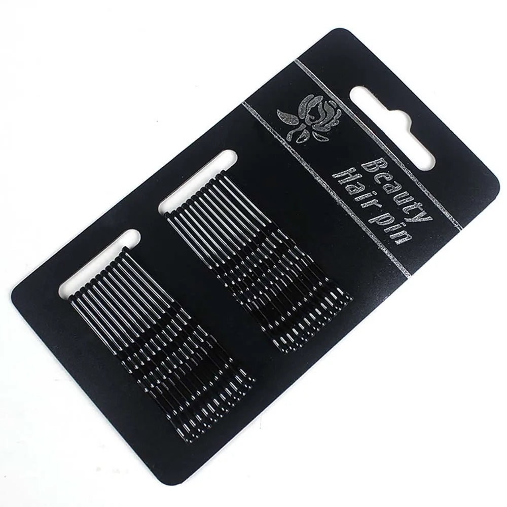 24Pcs/set Hair Clip Ladies Hairpins Girls Hairpin Curly Wavy Grips Hairstyle Hairpins close-up view