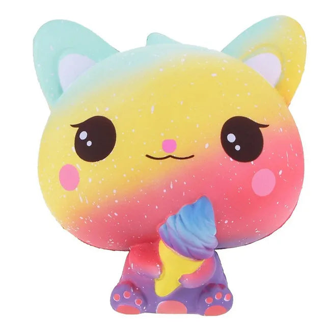 Jumbo Squishy Kawaii Unicorn Horse Cake Deer Animal Panda Squishies | Slow Rising Stre close-up view