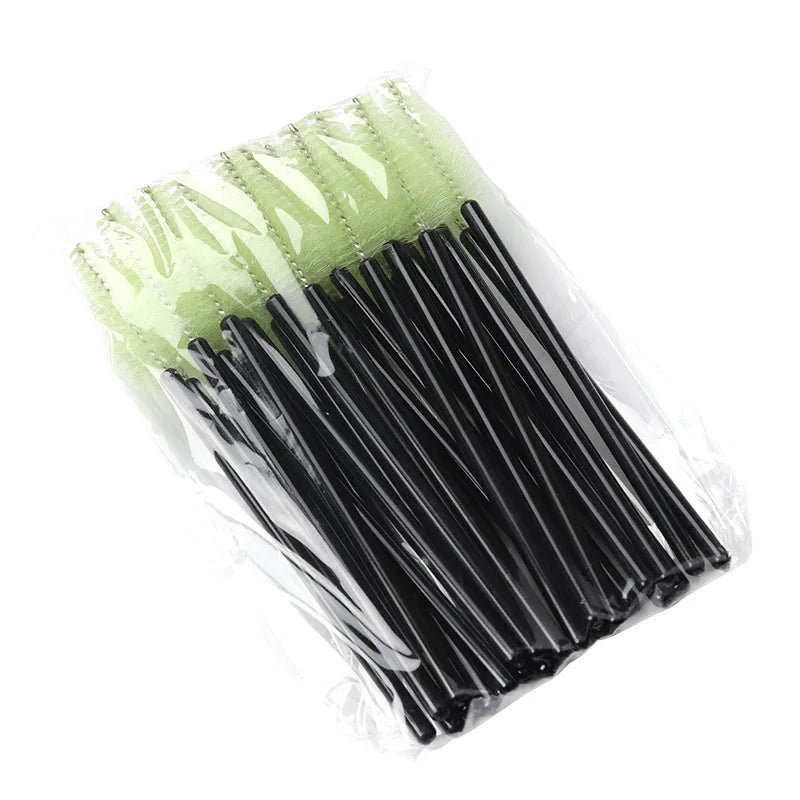 50pcs Eyelash Eyebrow Brush Water Drop Shape Nylon Eyelash Extension Applicator Lashes Makeup Brushes Beauty Tools Mascara Wand