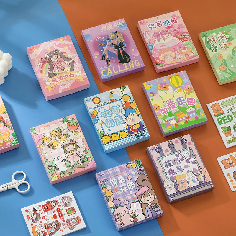 Yoofun Kawaii Colorful Dream Sticker Set | Decorative Stationery for Journaling and Sc close-up view