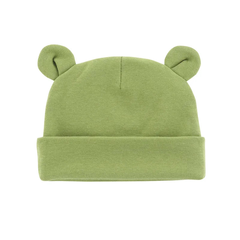 Soft Cotton Newborn Beanie Hat | Unisex Baby Cap for 0-12 Months detail view