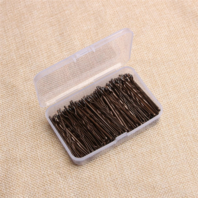 50/100/150PC Black Hairpins For Women Hair Clip Lady Bobby Pins Invisible Wave Hairgr lifestyle view
