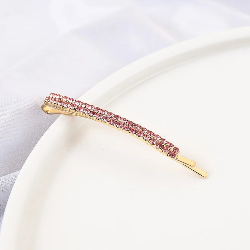 2020 New Elegant Rhinestone Hairpins Women Girls Hair Clips Pin Accessories Hair Ornamen detail view