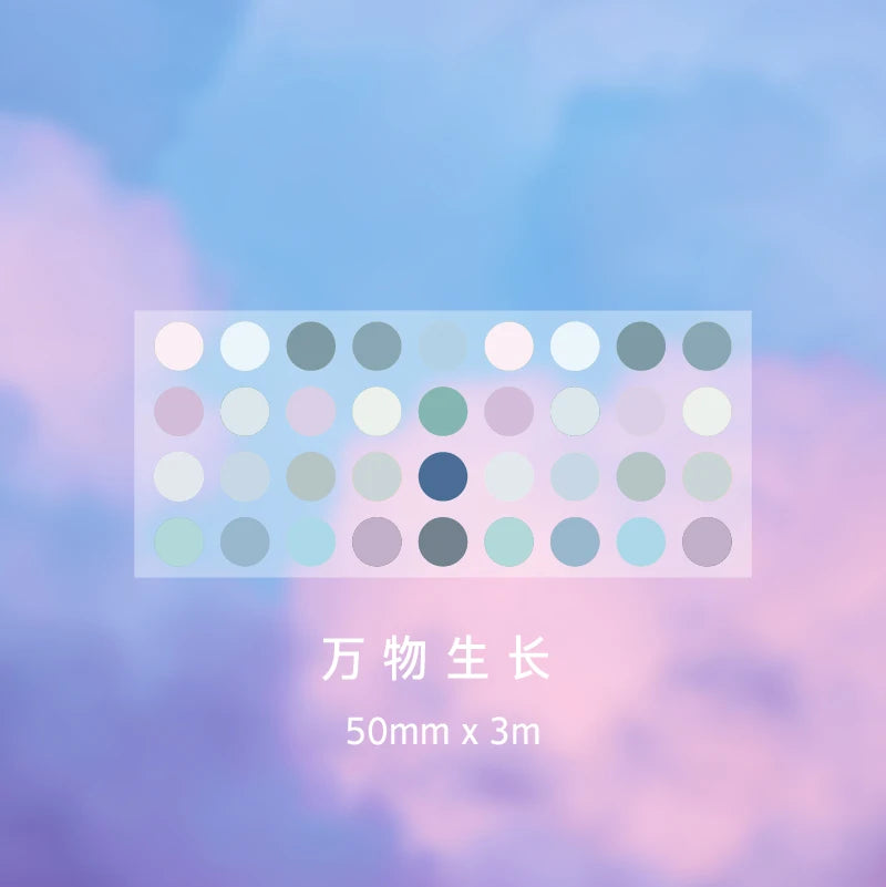 Color Dot Washi Tape Set | Decorative Masking Tape for DIY Scrapbooking alternate view