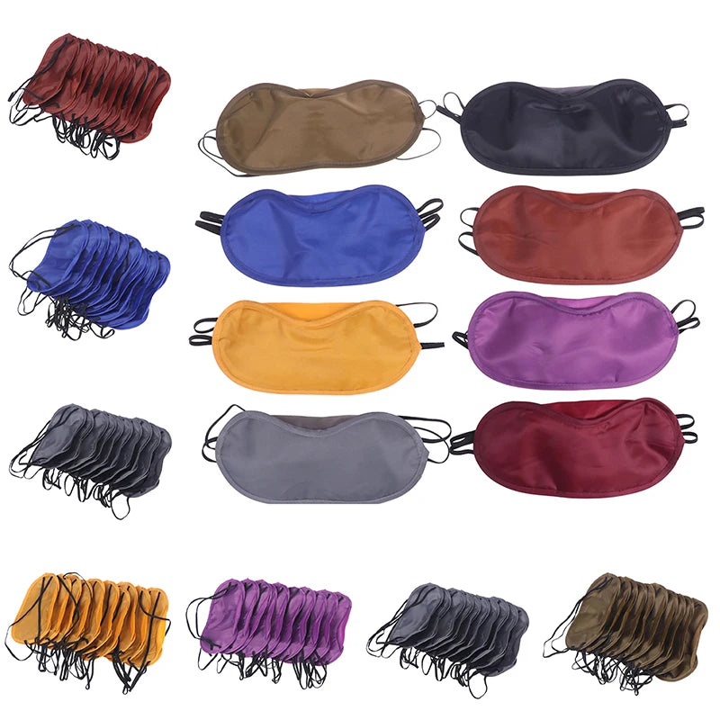 10 Pcs Comfortable Sleep Eye Mask | Light Blocking Blindfold for Travel & Night Sleep close-up view