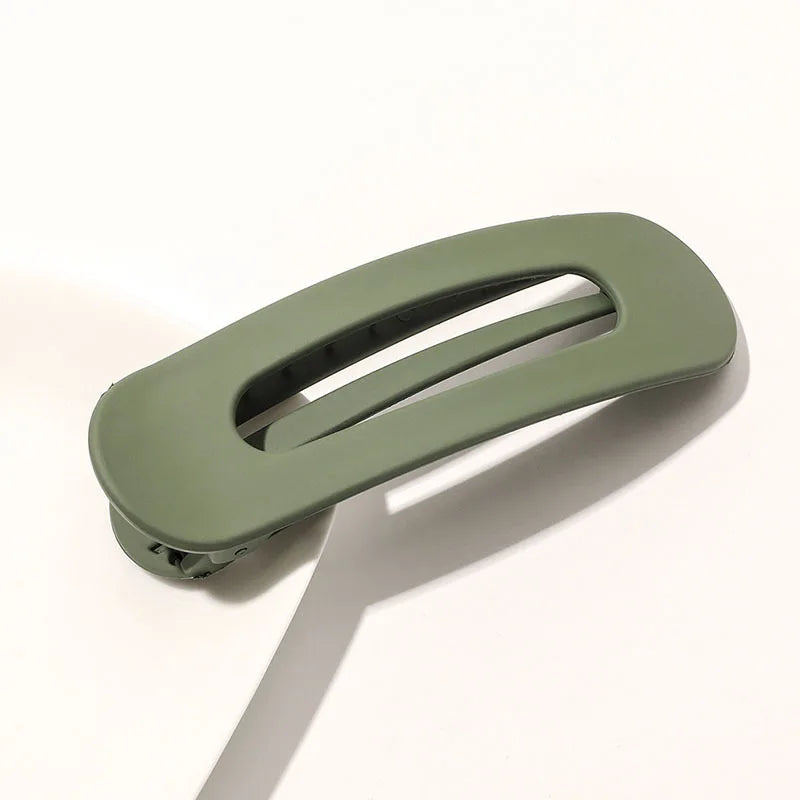 Korean Frosted Large Hair Clips For Women Girl Hair Accesories Fashion Color Solid Acr close-up view
