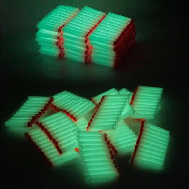 Glow in the Dark Darts 40-Pack | Fluorescent EVA Soft Bullets for Nerf Blasters alternate view