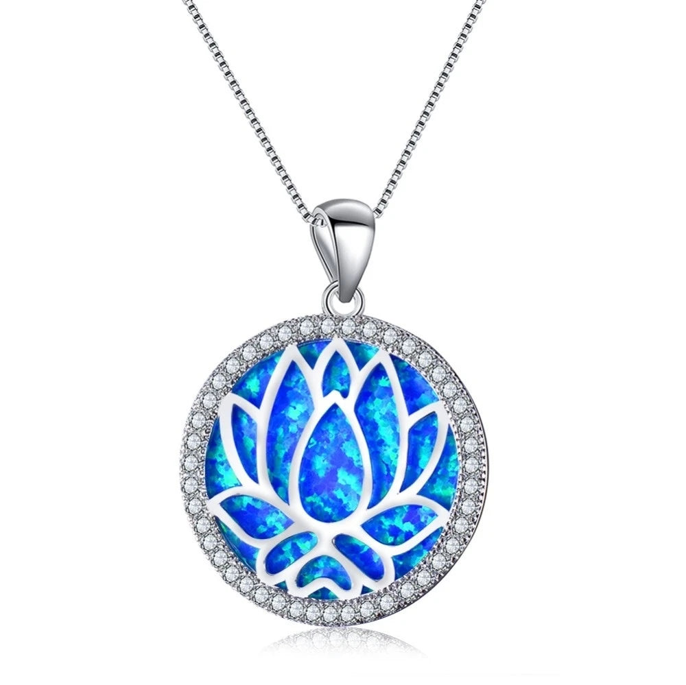 Fashion Sun Flower Pendant Necklace For Women Charm Rose Gold Color Crystal Zircon Imita detail view