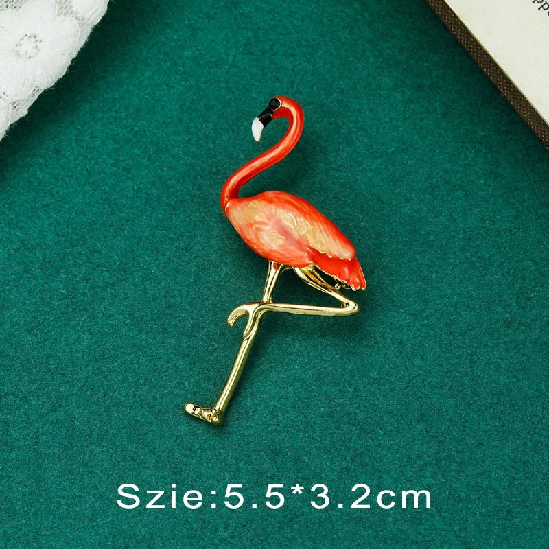Vintage Palace Plant Flower Baroque Brooch Red Enamel Pearl Brooch Pin Woman Party Accessories