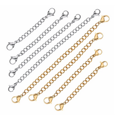 Stainless Steel Extender Chain Set for Necklace Bracelet | DIY Jewelry Making Supplie alternate view