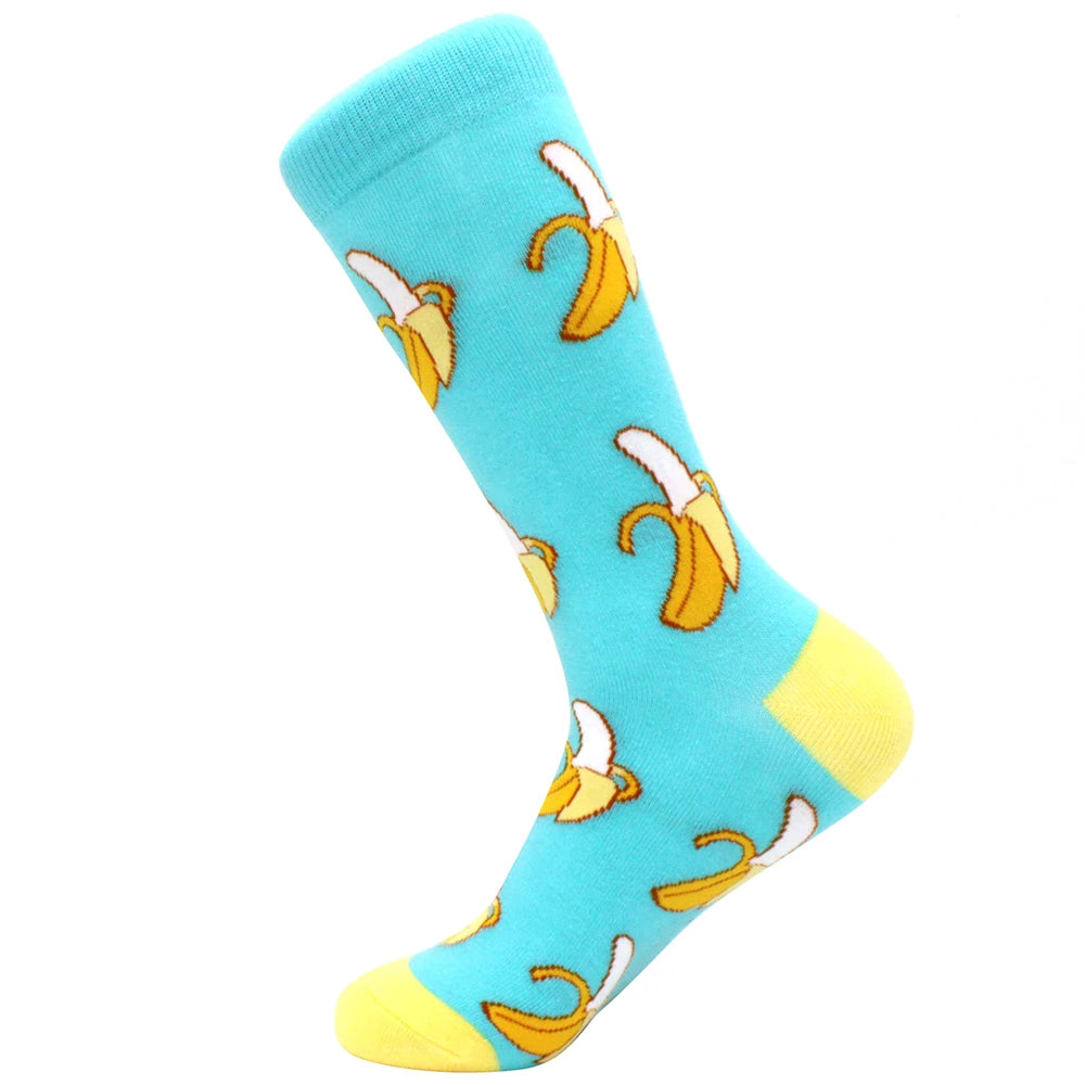 Sock Combed Cotton Funny Men's Big Size Crew Harajuku Hip Hop Thick Long Socks close-up view