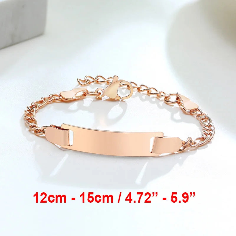 Personalized Baby Bracelet Gift | Custom Stainless Steel Name Bracelet additional angle