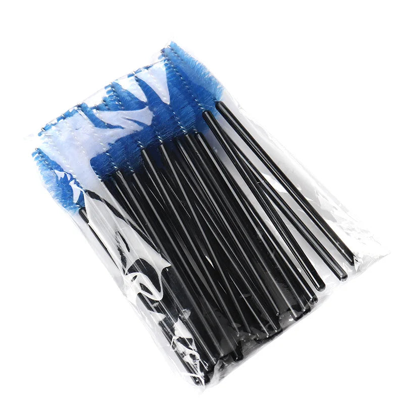 50pcs Eyelash Eyebrow Brush Water Drop Shape Nylon Eyelash Extension Applicator Lashes Makeup Brushes Beauty Tools Mascara Wand