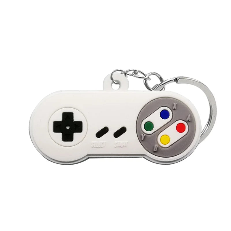 1PCS PVC new style Game Machine Keychain & Keyring Cute Gamepad Joystick Key Chain Key close-up view