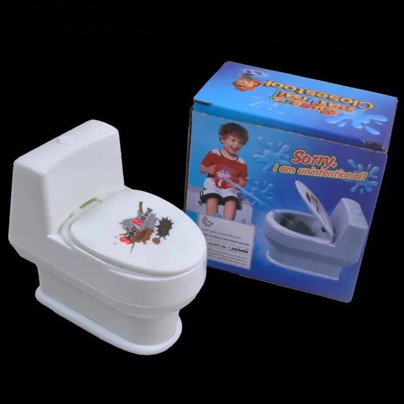 Mini Anti Stress Toys Funny Prank Squirt Spray Water Toilet Closestool Joke Gag P31B detail view