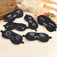 Black Sleep Mask for Travel | Light Blocking Eye Shade