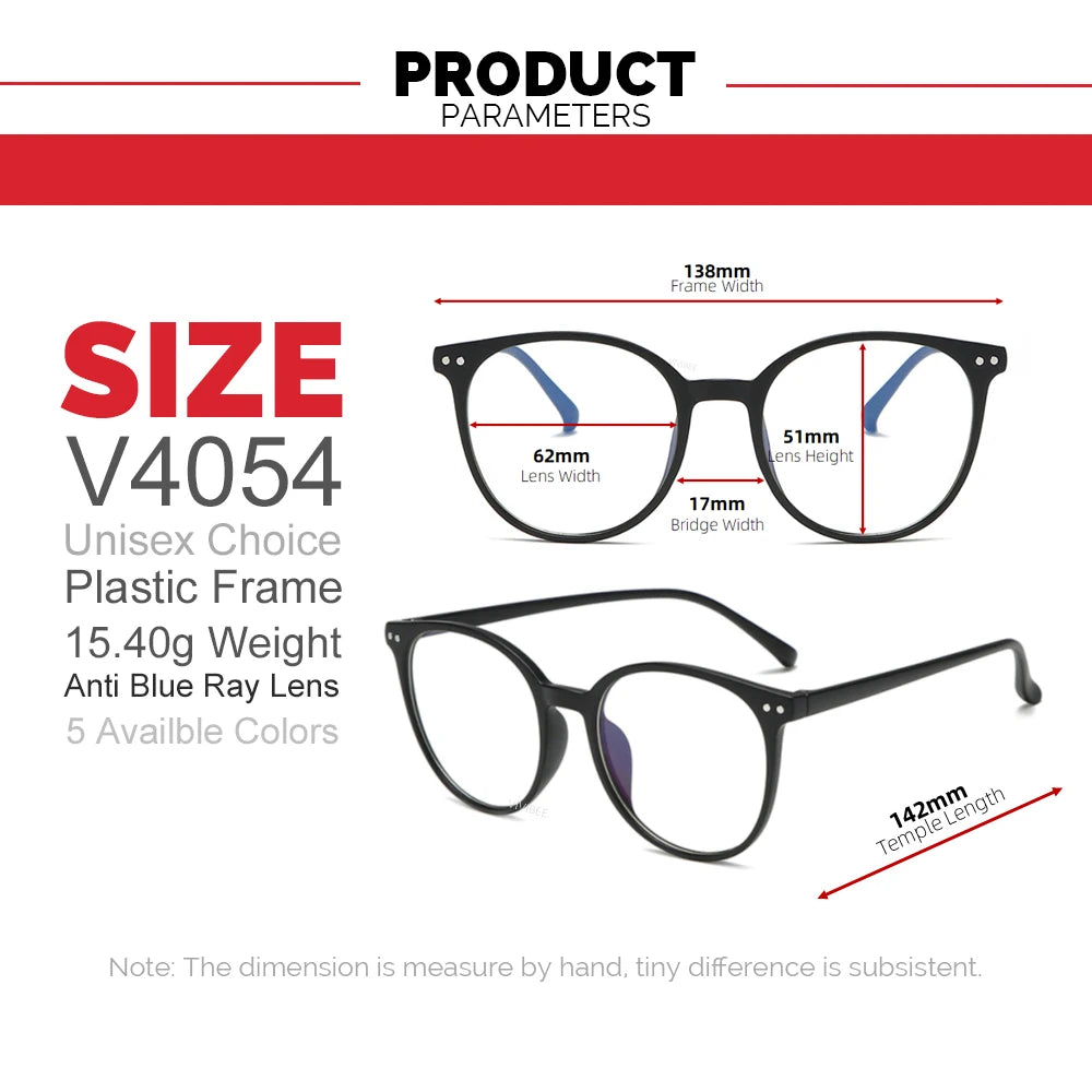 VIVIBEE Blue Light Blocking Glasses | Oversized Round Computer Eyewear for Women and lifestyle view