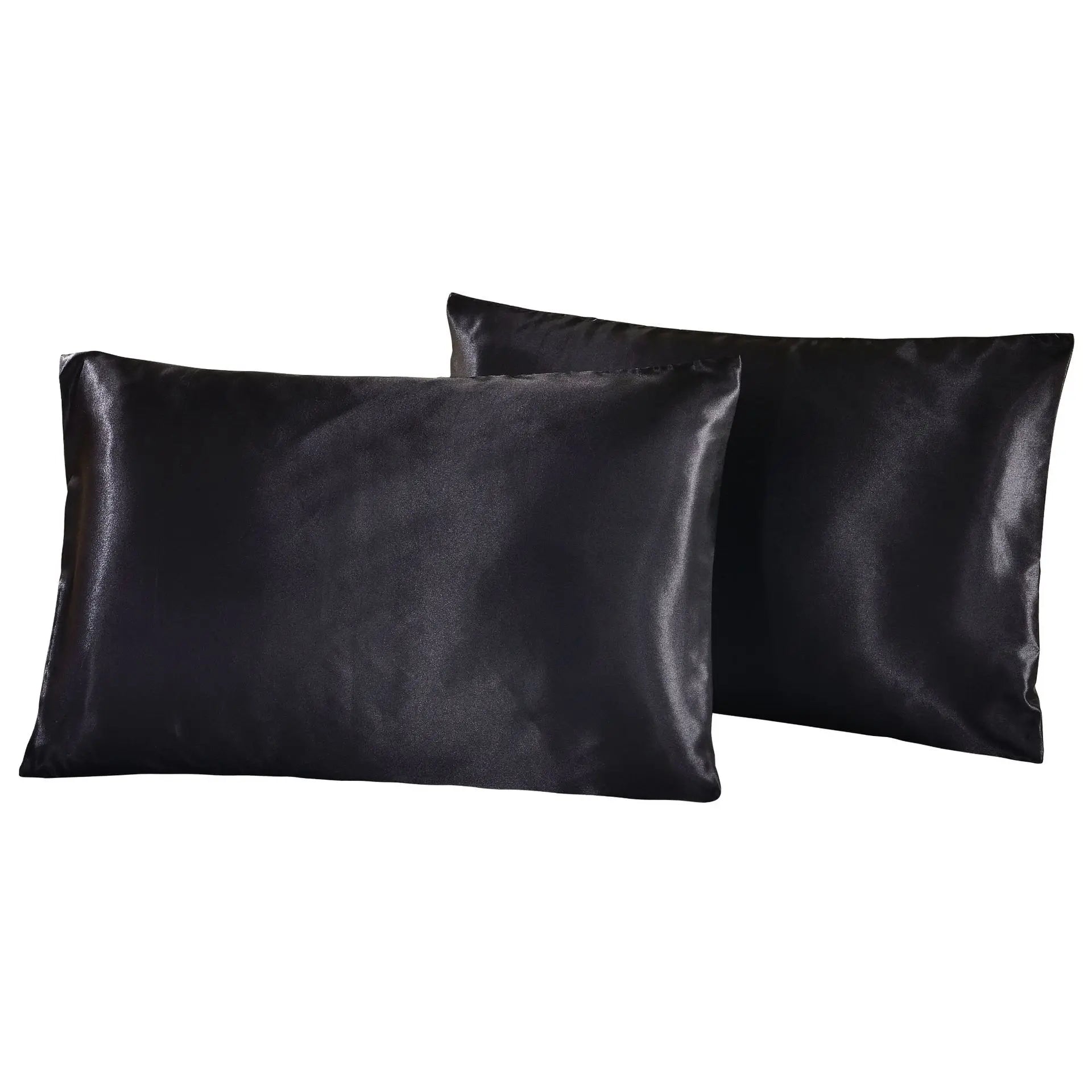 1Pc Queen Satin Silk Pillowcase | Silky Smooth Cooling Bed Pillow Cover for Hair and S close-up view
