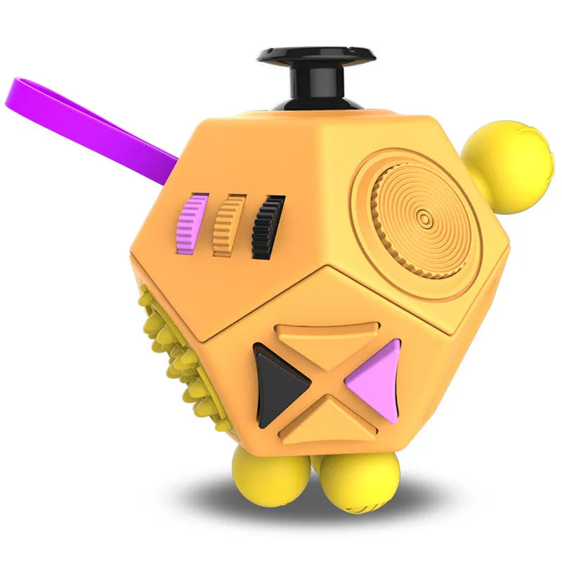 12 Sides Fidget Cube | Anti Stress Sensory Toy for Focus and Calm lifestyle view