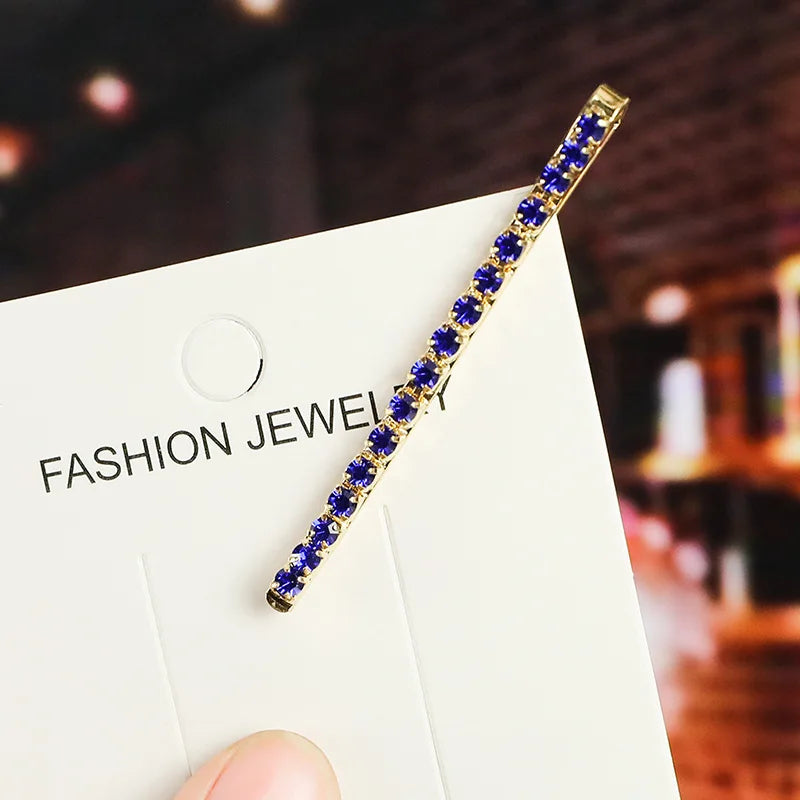 2020 New Elegant Rhinestone Hairpins Women Girls Hair Clips Pin Accessories Hair Ornam close-up view