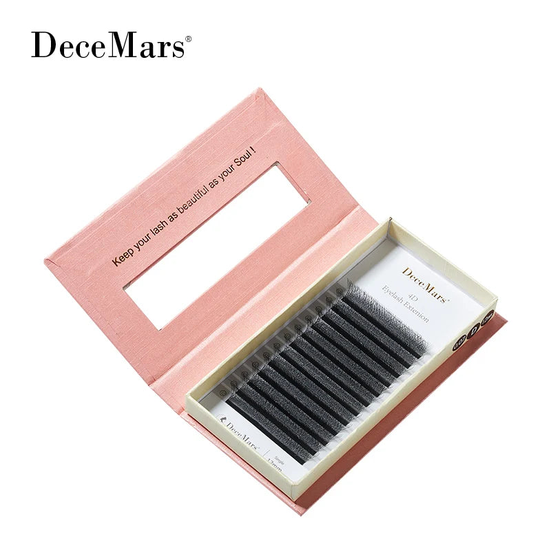 DeceMars 4D W Shaped Eyelash Extension | 12 Lines Per Tray lifestyle view