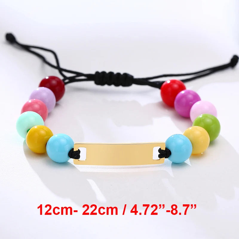 Personalized Baby Bracelet Gift | Custom Stainless Steel Name Bracelet lifestyle view