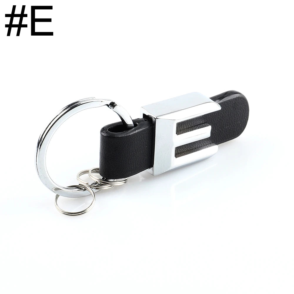DSYCAR 3D Car Key Chain Metal Letter Leather Strap Keychain | Premium Key Ring for Me alternate view