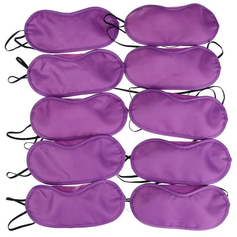 10 Pcs Comfortable Sleep Eye Mask | Light Blocking Blindfold for Travel & Night Sleep alternate view