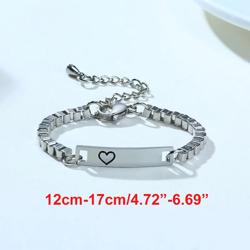 Personalized Baby Bracelet Gift | Custom Stainless Steel Name Bracelet detail view