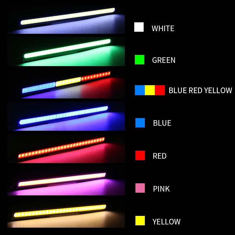 4x Universal Vehicle LED Strip 17CM COB Car DRL Daytime Running Light | Waterproof 12 lifestyle view