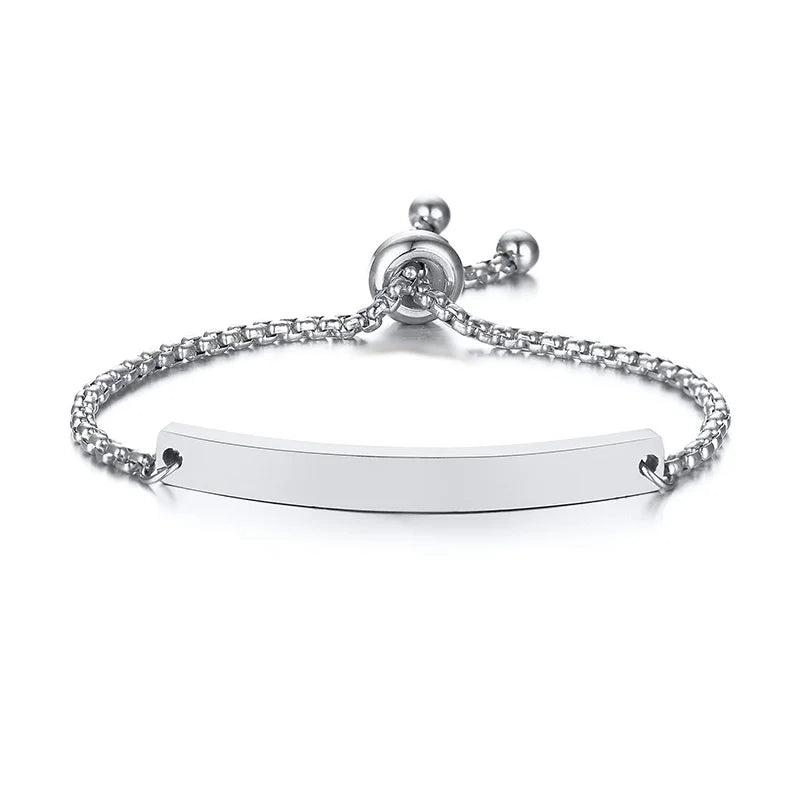 Personalized Baby Bracelet Gift | Custom Stainless Steel Name Bracelet lifestyle view