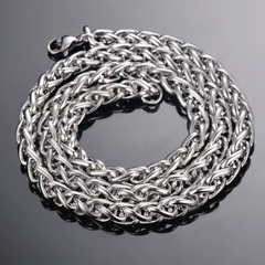 Stainless Steel Keel Link Chain Necklace for Men Women | Unisex Hip Hop Chain 16-40 inch detail view