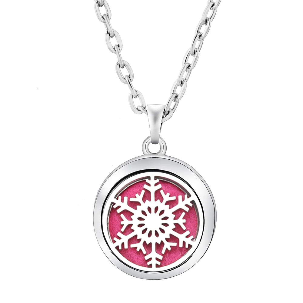 Heart-Shaped Aromatherapy Essential Oil Diffuser Necklace Stainless Steel High Qualit alternate view